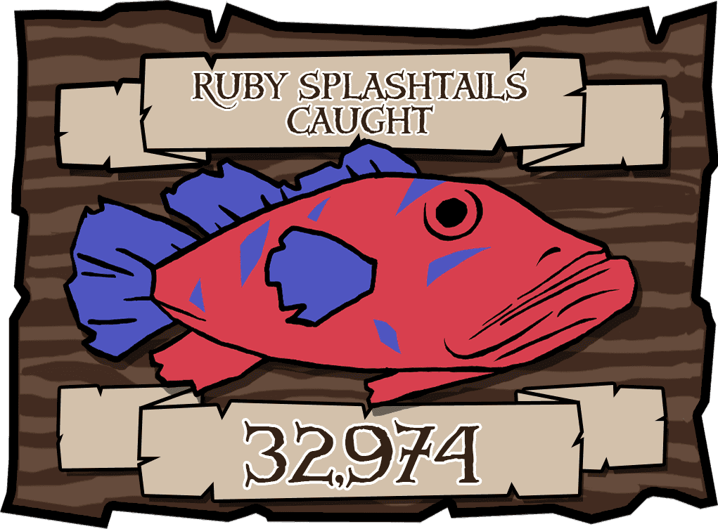 Ruby Splashtails Caught